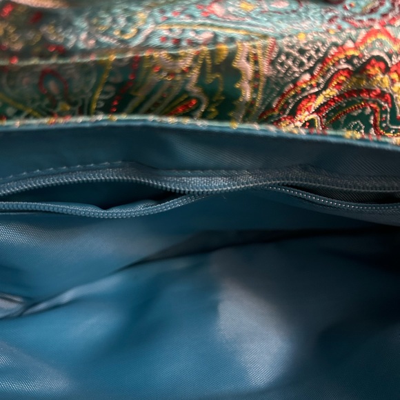 Turquoise & Gold purse with stones - Picture 3 of 4